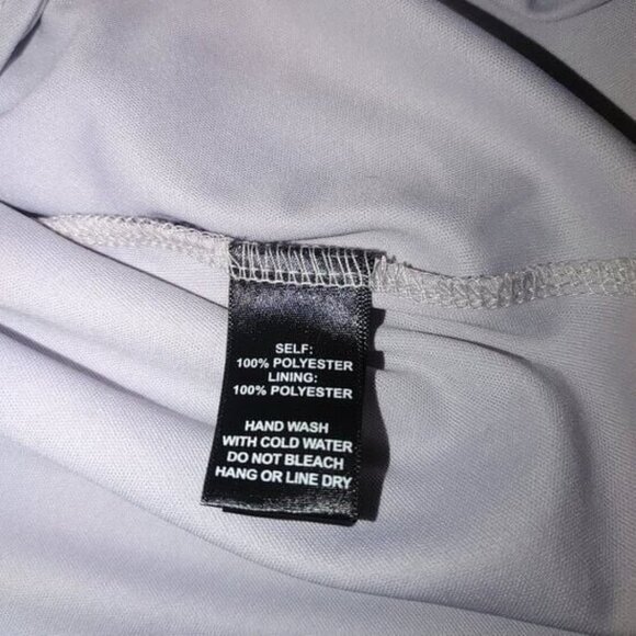 LuLu Small Gray Long Cuff Sleeve Wide Fit Dress Classic Simple Solid - Picture 5 of 7